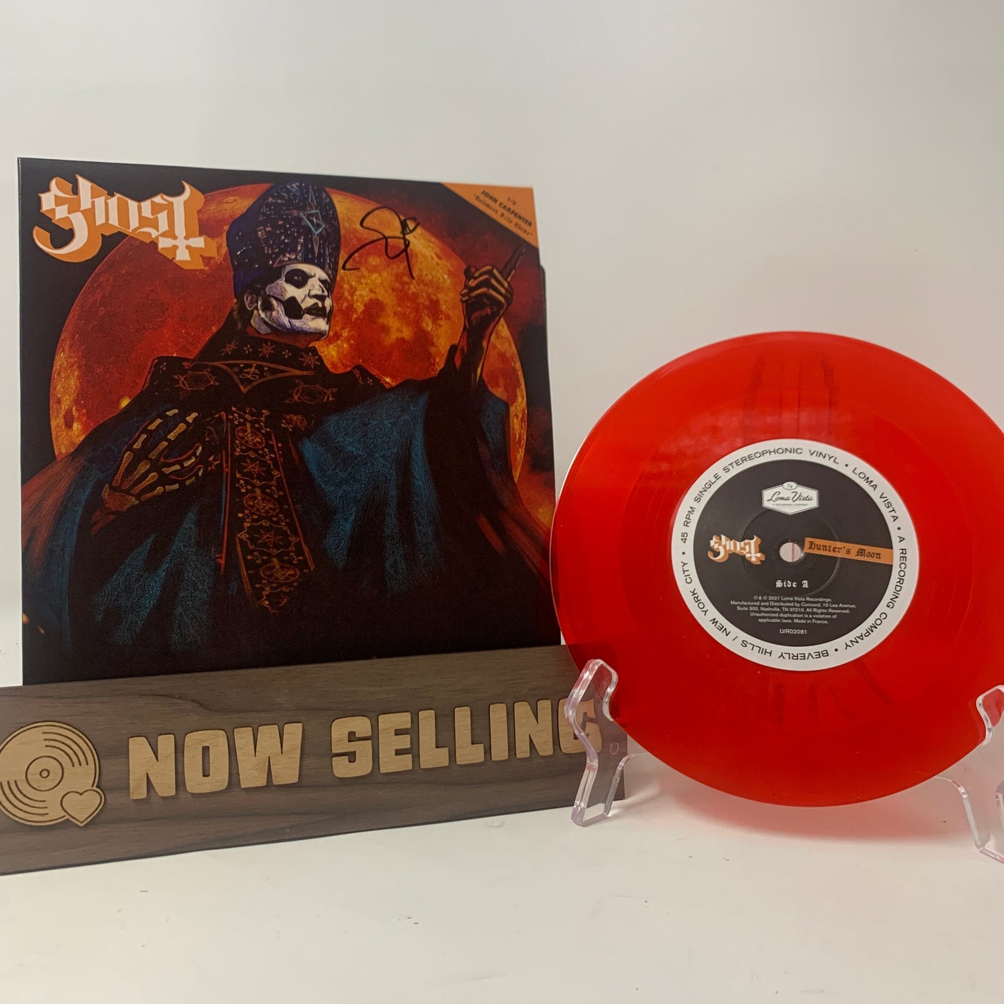 Ghost - Hunter's Moon Vinyl 7" SIGNED Blood Red Halloween Kills John Carpenter