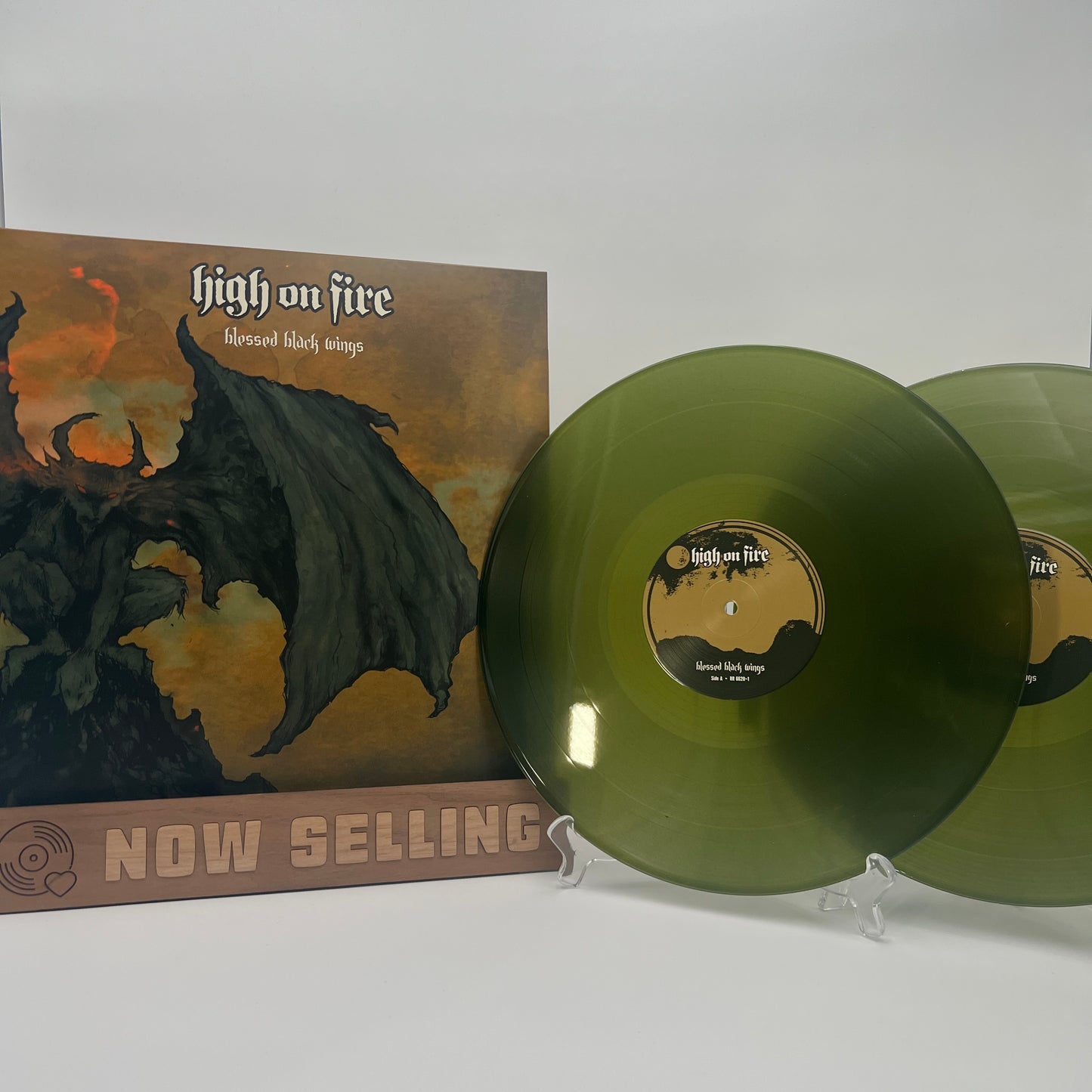 High On Fire - Blessed Black Wings Vinyl LP Swamp Green Numbered VMP