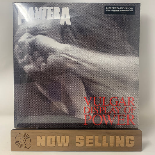 Pantera - Vulgar Display Of Power Vinyl LP White & True Metal Gray Marbled